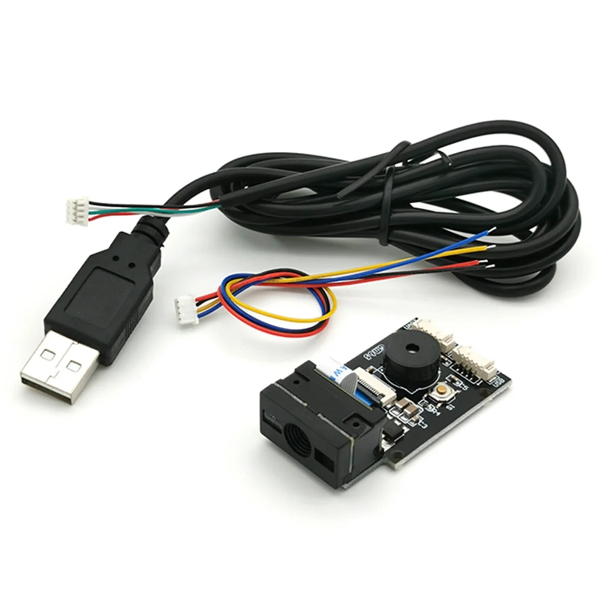 GM65 USB Проводной сканер штрих-кода 1D 2D Считыватель штрих-кода Модуль считывания QR-кода CMOS Зуммер для напоминания с кабелем UART (art.: 3920cf2909933) - 3920cf2909933