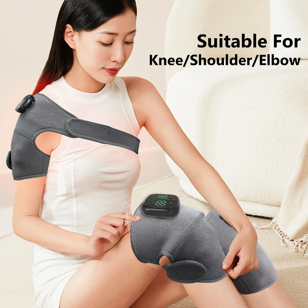 

Electric Smart Knee Massager Heat Compression Massager Shoulder Knee Elbow Pain Relief Knee Joint Pain Injury Swelling Stiffness