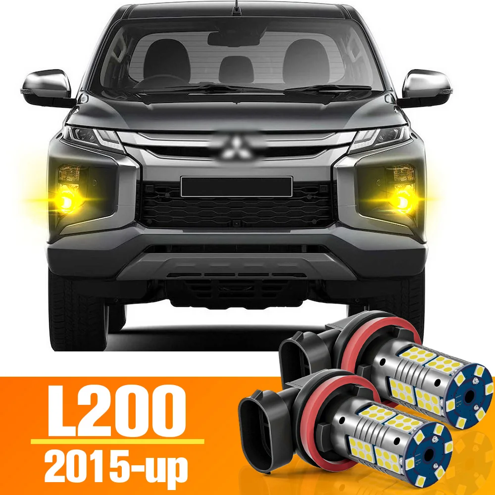 

2pcs LED Front Fog Light Bulb Accessories For Mitsubishi L200 2015 2016 2017