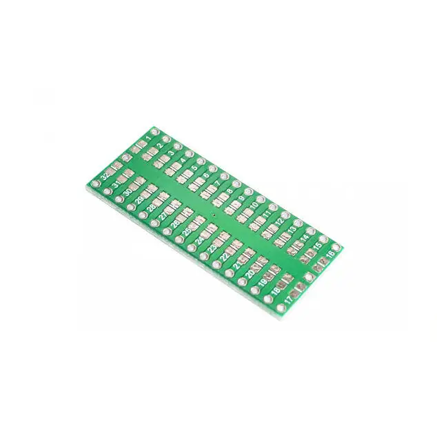 Плата адаптера QFP32 к DIP32 TQFP LQFP EQFP PCB, штырьковый расстояние 0,8 мм