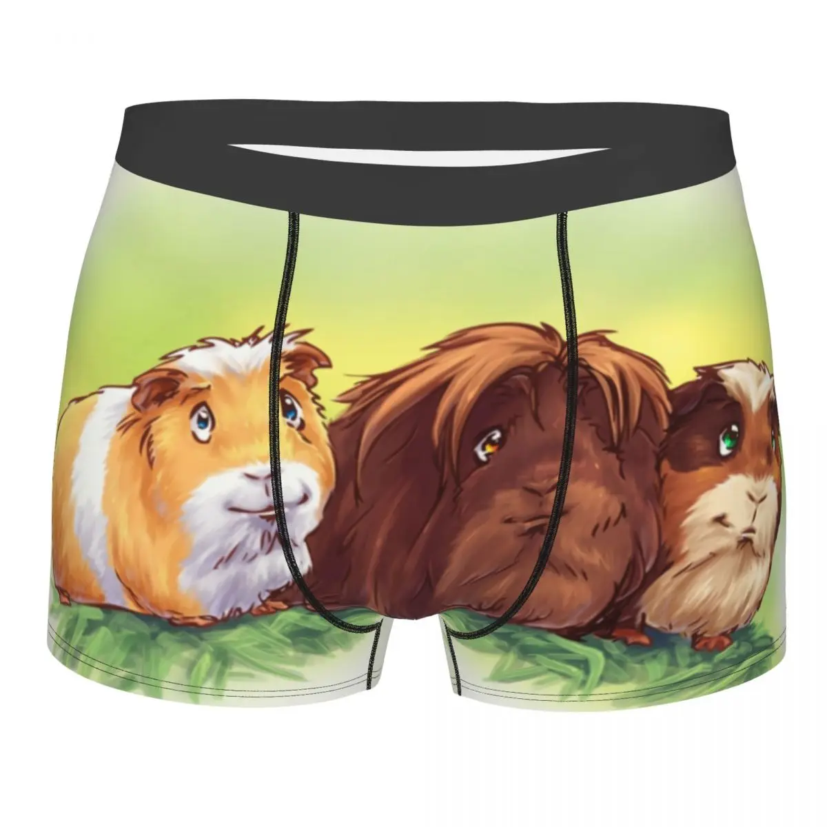 

Мужские модные боксеры хорошей удачи морские свинки нижнее белье трусы мужские мягкие шорты трусы