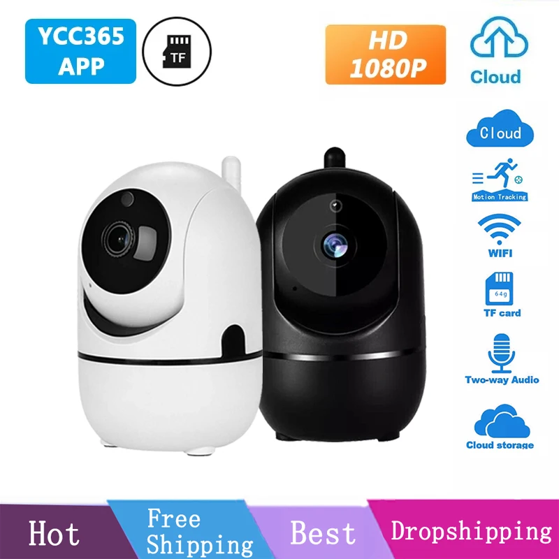IP-камера YCC365 Plus, 1080P HD, Wi-Fi | AliExpress