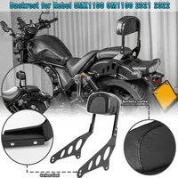 motorcycle passenger backrest sissy bar rear luggage rack with cushion pad for honda cm1100 cmx1100 cm cmx 1100 rebel 2021 2022