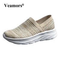 new platform sneakers for women breathable fashion female slip on loafers soft comfort ladies casual vulcanize shoes lightweight
