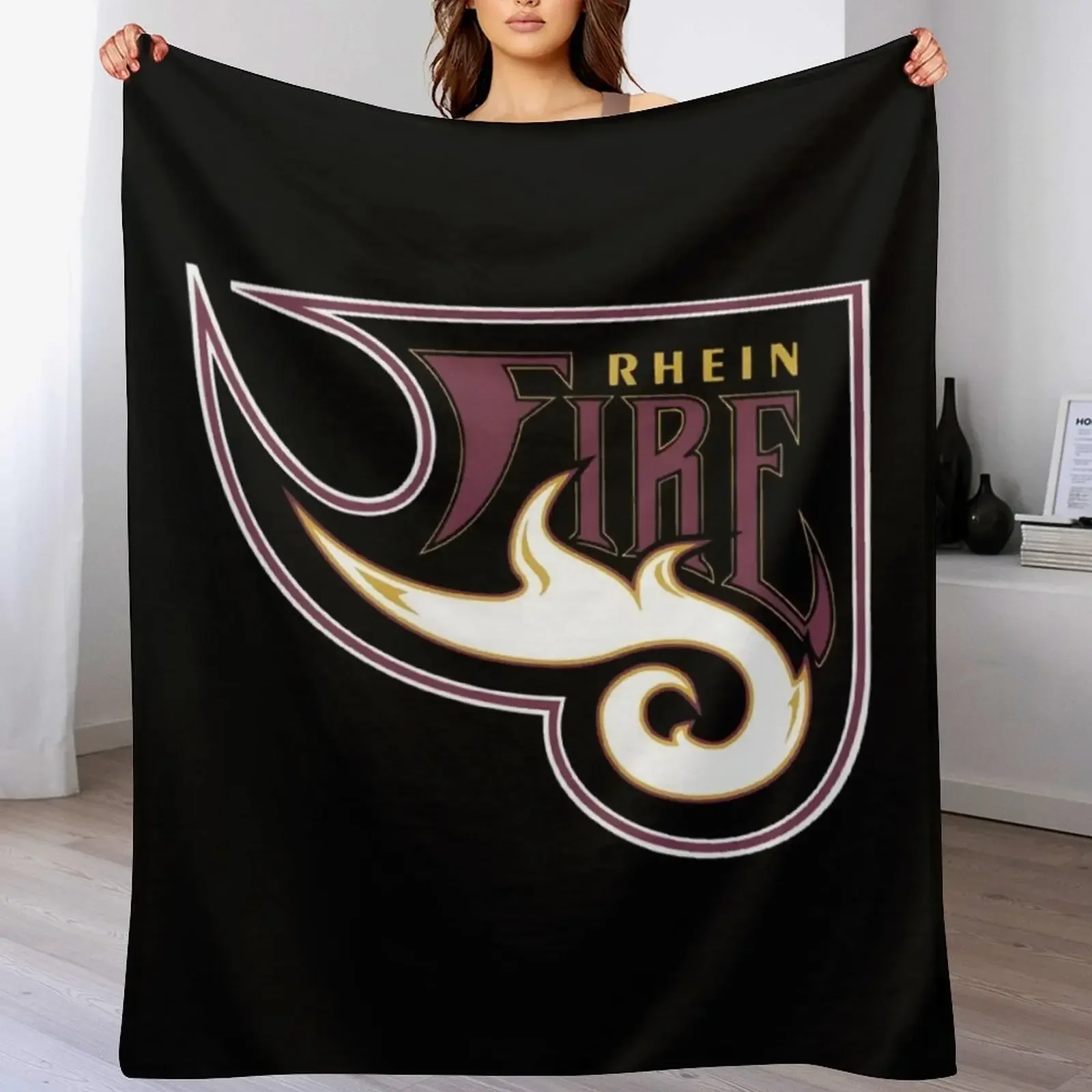 Классическое одеяло с винтажным логотипом Rhein Fire брендовые одеяла для диванов