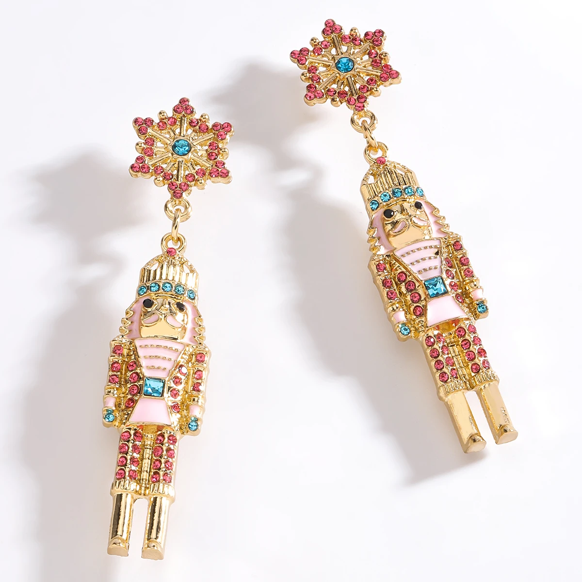 Рождественские Тематические Висячие Серьги Женские Металлические В Богемном