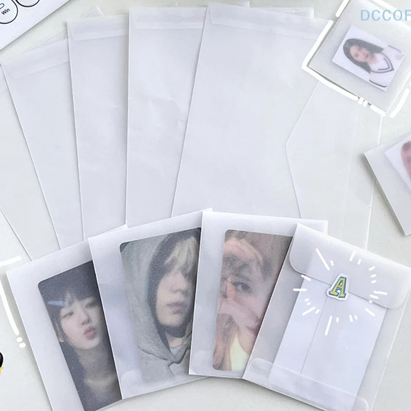 10 шт. полупрозрачные бумажные конверты с серной кислотой для DIY сумка хранения