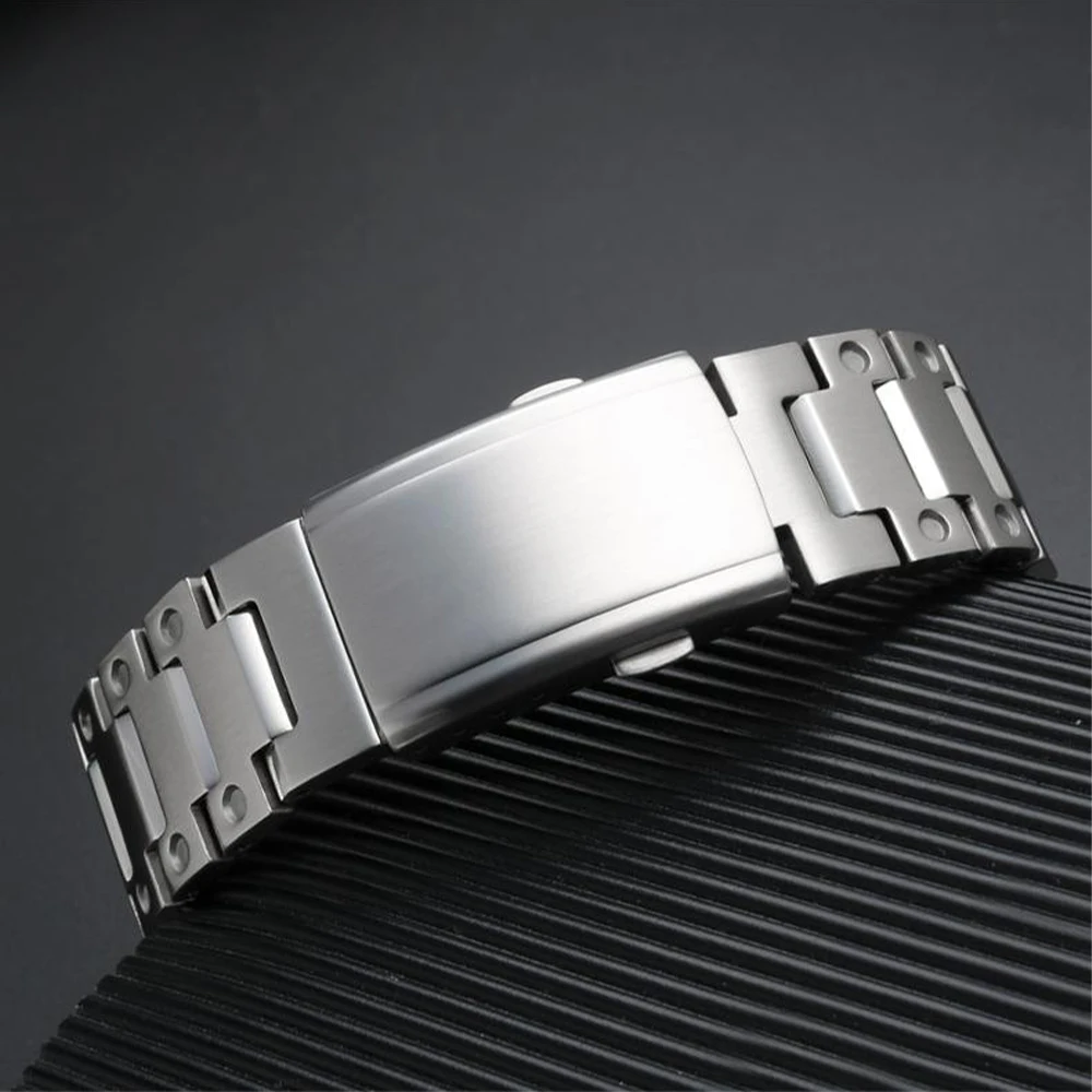 Correa Business Titanium Strap for Apple Watch Ultra 49mm 41mm 40mm Luxury Metal band 45mm IWatch Series 8 7 SE 6 44mm Wristband