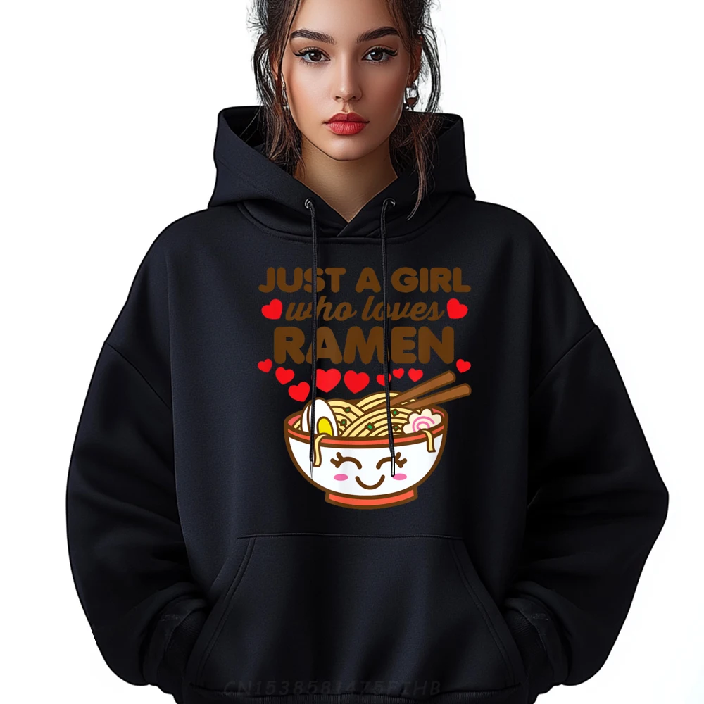 Просто кто любит рамэн милые кавайные азиатские толстовки с рисунком для