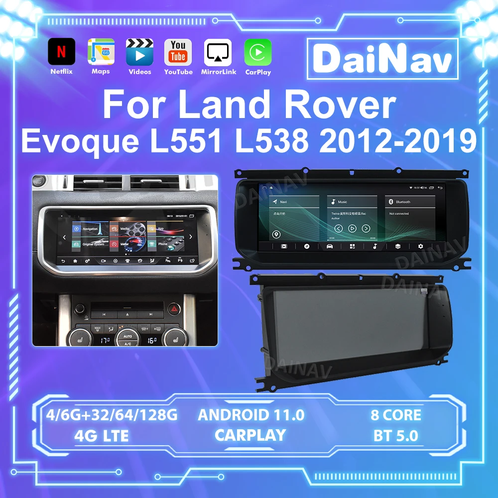

Автомагнитола для Land Rover Evoque L551 L538 2012 2013 2014 2015 2016-2019, стерео, DVD, мультимедийный плеер, головное устройство с GPS-навигацией