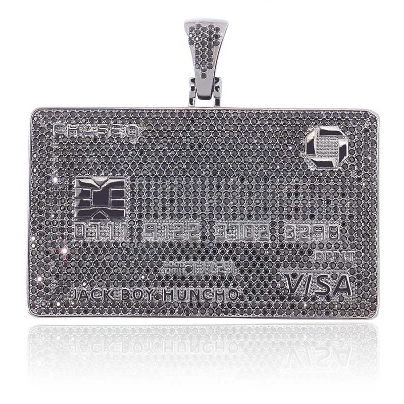Ожерелье с подвеской в форме карты VISA, украшение в стиле хип-хоп для мужчин и женщин, BP103