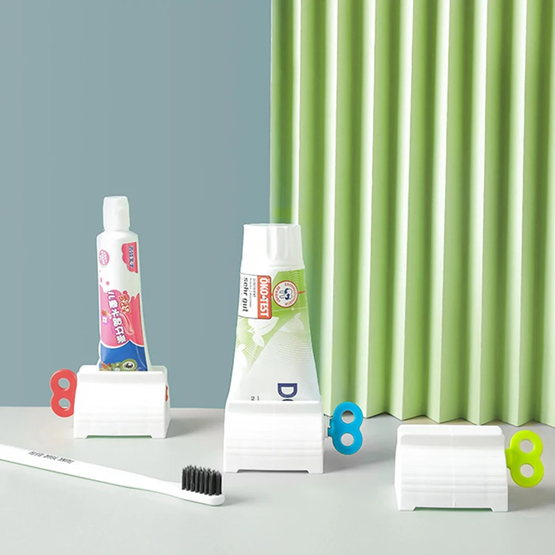 

Multifunctional Toothpaste Device Toothpaste Dispenser Facial Cleanser Squeezer Clips Manual Lazy Toothpaste Tube Squeezer Press