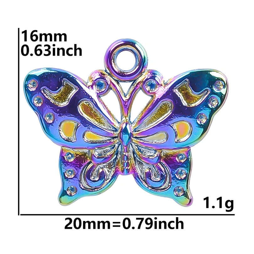 25 шт./лот красота радужного цвета бабочка животное насекомое муха цветок поле