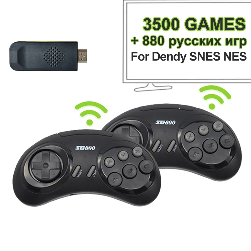 

16-битная Беспроводная консоль VILCORN для SEGA Genesis RU Game Stick HDMI-совместимая ретро-консоль 2700 + Dendy TV Games для MD MEGA Drive 2