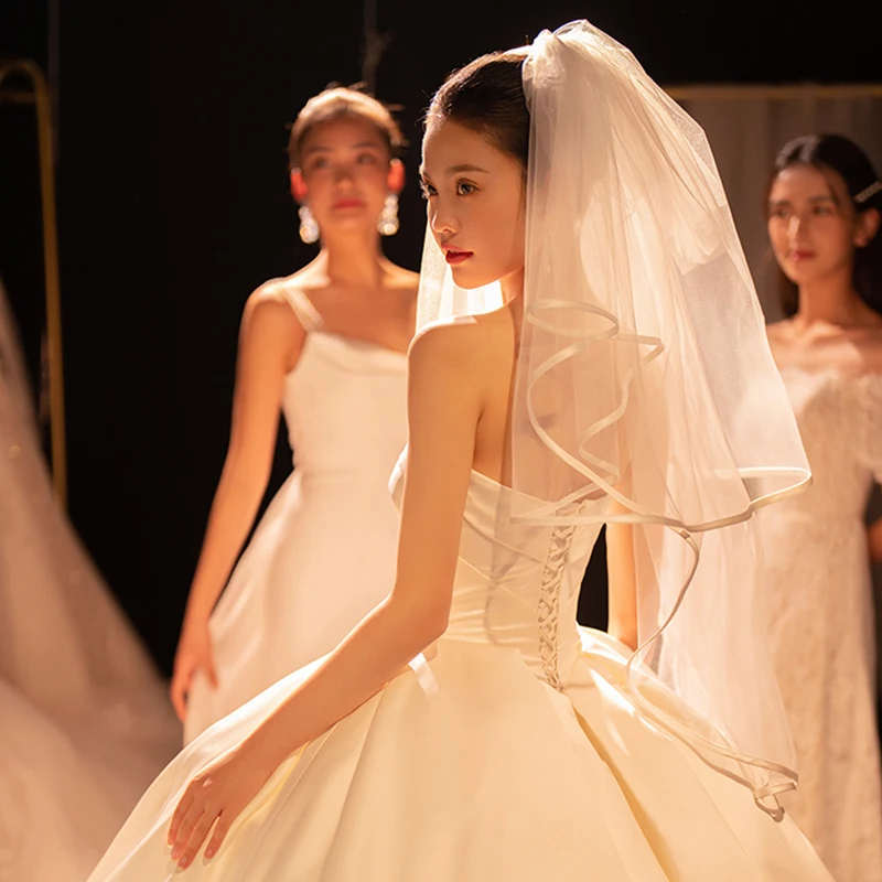 

Головной убор с надписью «Mantingfang» («Облако»), свадебный головной убор с атласным покрытием для свадебной фотосъемки, 2022