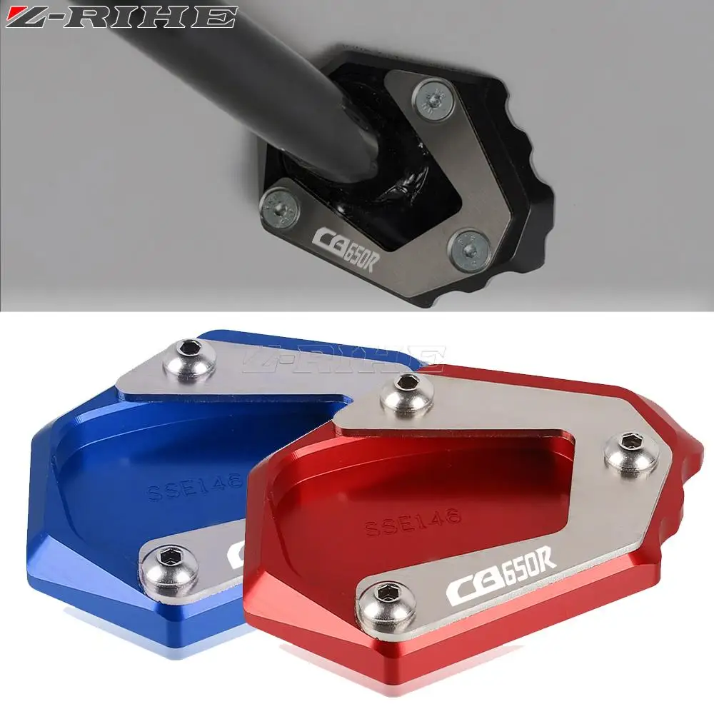 

Motorcycle Foot Side Stand Extension For Honda CB650R CB 650R 2018-2023 CB650 R 2022 2021 2020 2019 Kickstand Plate Support
