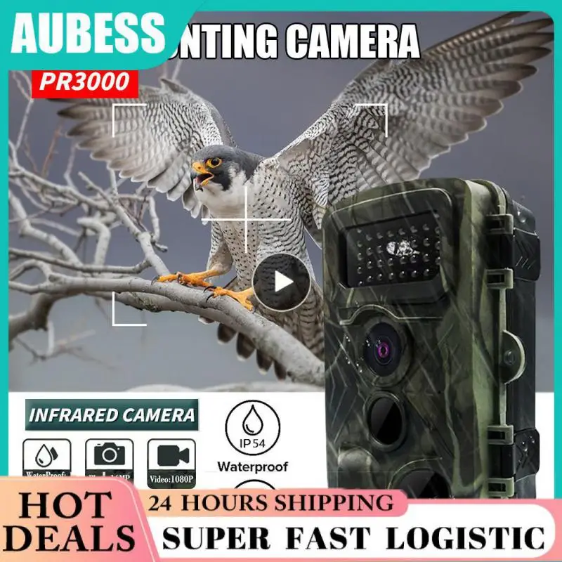 

Pr3000 Ip54 Waterproof 32mp Animal Monitoring Camera Night Photo Trail Camera Video Taking Hunting Camera Multi-function 1080p