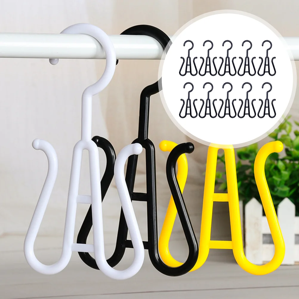 

10 Pcs Rack Clothespin Hanger Boot Drying Bike Hooks Drip Laundry Sock Shoe Collapsible Hanging