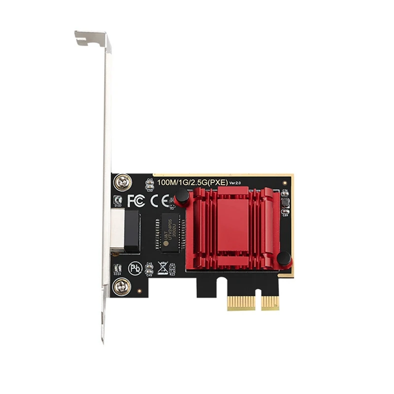 

RTL8125B Chip Gigabit Ethernet PCIE Network Card 10/100/2500Mbps 1Gbps/2.5Gbps RJ45 LAN PC