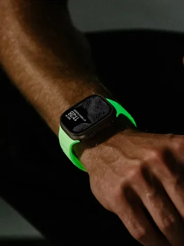 Светящийся силиконовый ремешок для Apple Watch
