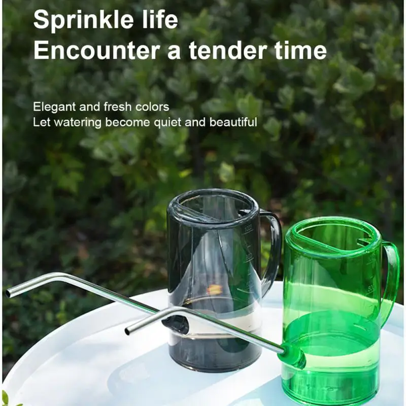 

Long Mouth Plastic Watering Can Garden Potted Plants Watering Can Three-stage Portable Sprinkle Water Can Garden Supplies