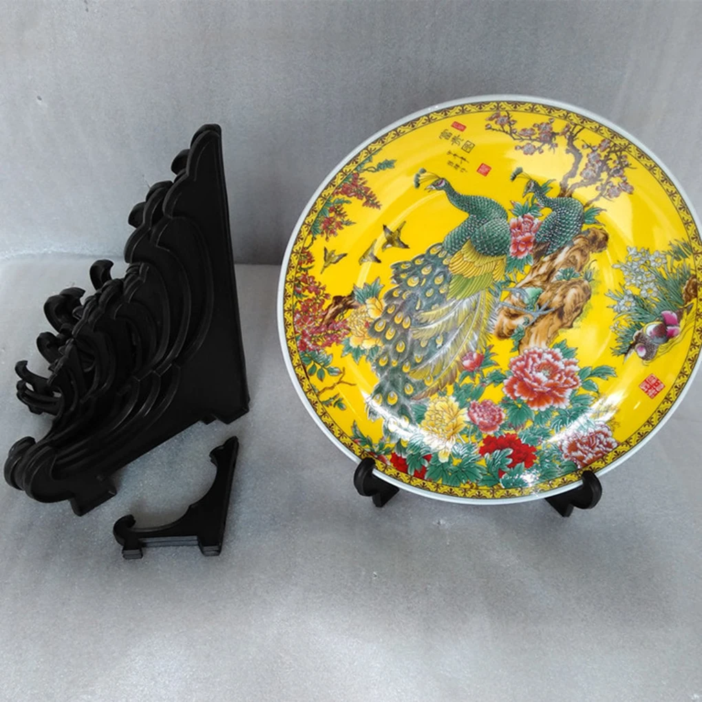 

Folding Rack Tabletop Plate Plastic Card Medal Display Holder Decorative Bowl Home Storage Shelf Stand