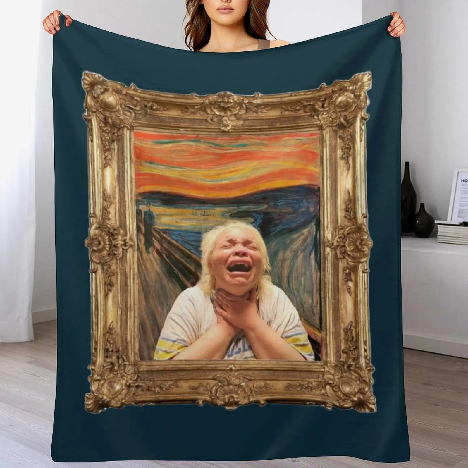 Крик. Сейчас декоративное одеяло для дивана манга Trisha Paytas