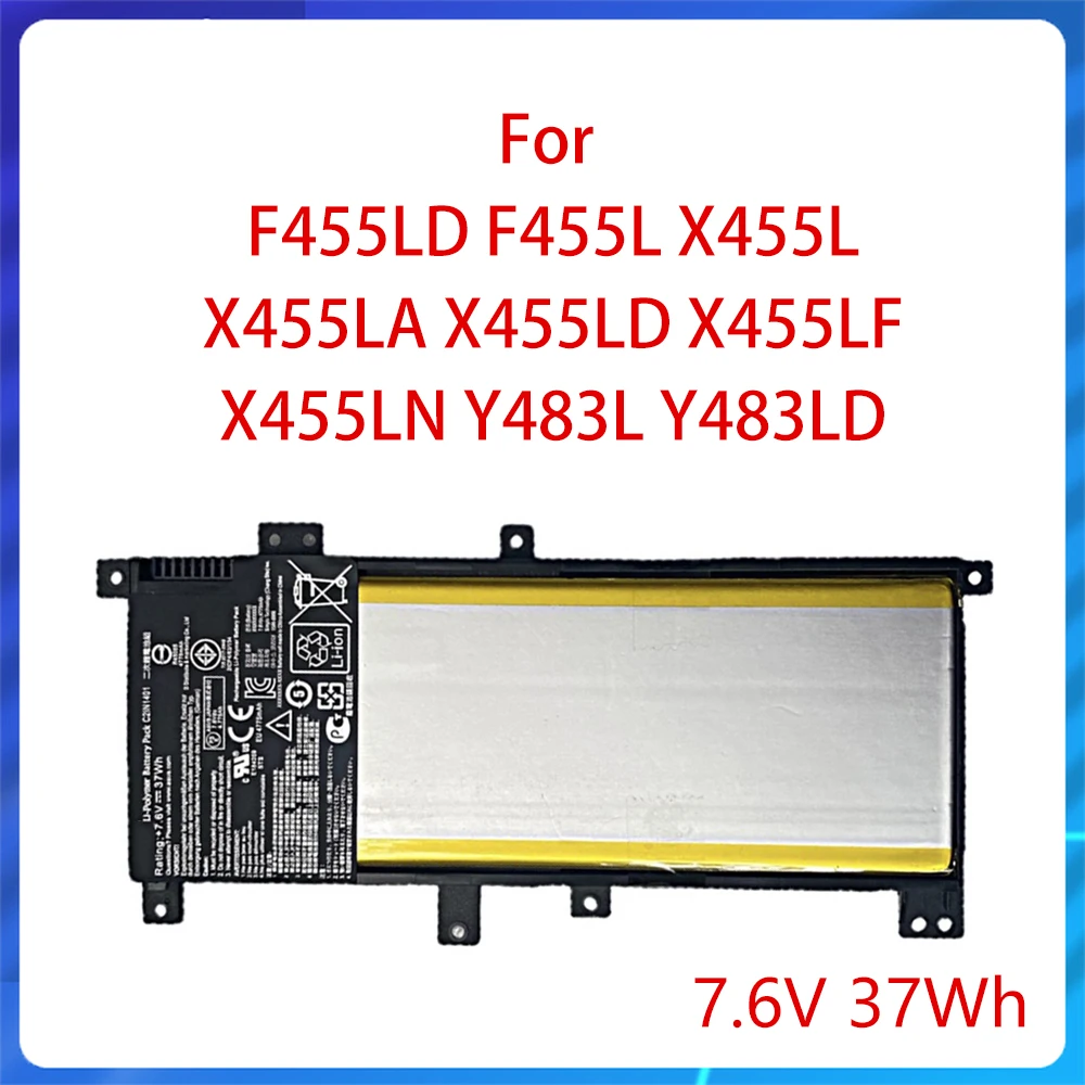 Новый оригинальный аккумулятор для ноутбука F455LD F455L X455L X455LA X455LD X455LF X455LN Y483L Y483LD R455L R455LD C21N1401 7,6 В 37Wh