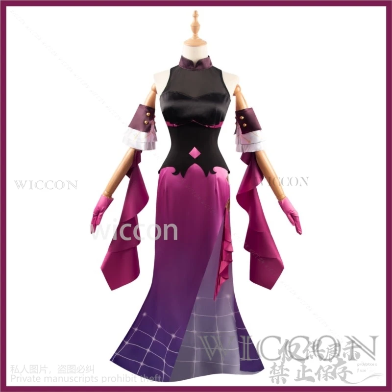 Аниме-игра Honkai: Star Rail Косплей Кафка Костюм Stellaron Hunter Концертное красное платье