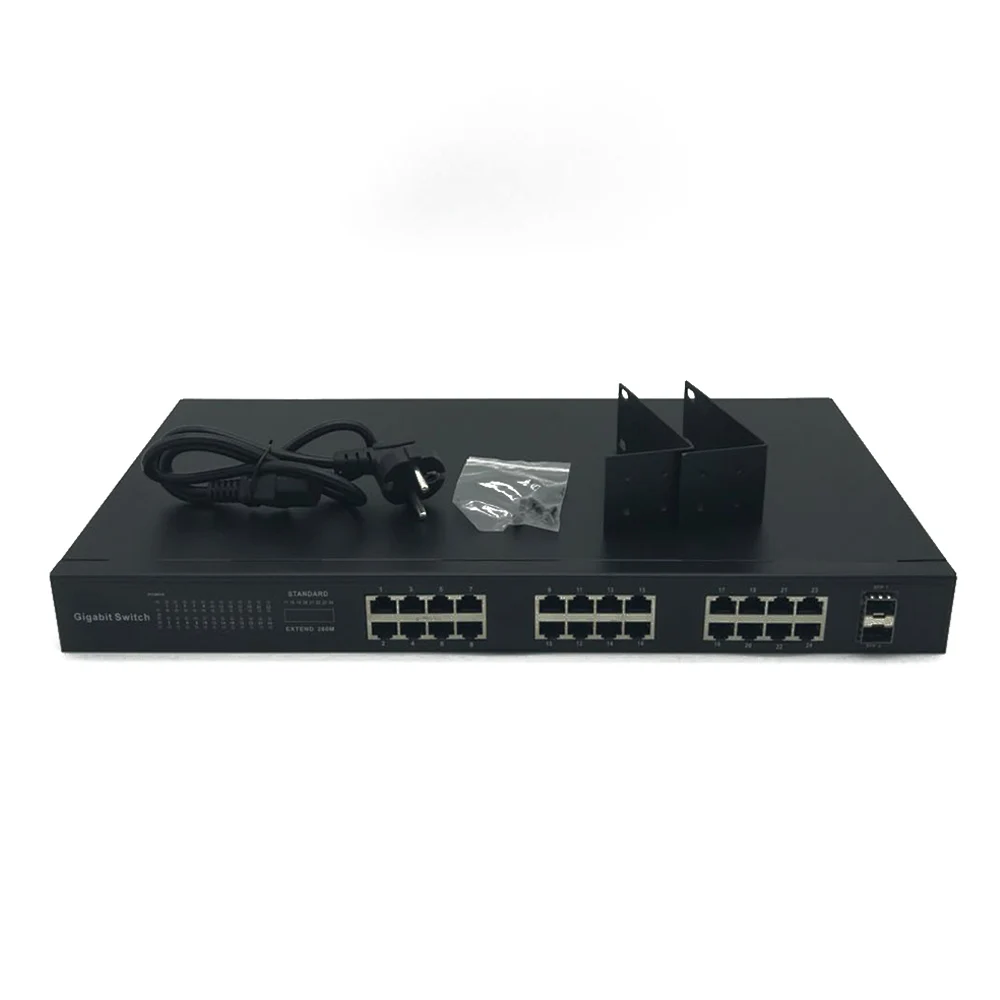 Original New POE SFP switch 24 Port Poe Switch With The Best Price All Gigabit Switch Poe 24 Ports 10/100/1000mbps SFP switch