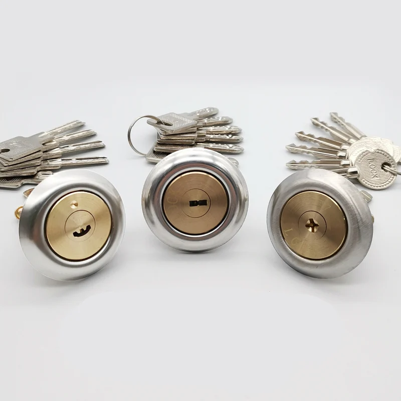 

High Quality Copper Door Lock Cylinder with 6 Key Rotary Switch for Door Lock Cylinder Replacement Parts Hardware