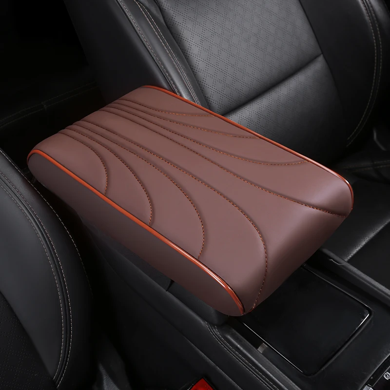 Наппа Кожаный Автомобильный подлокотник усилитель подушка универсальная