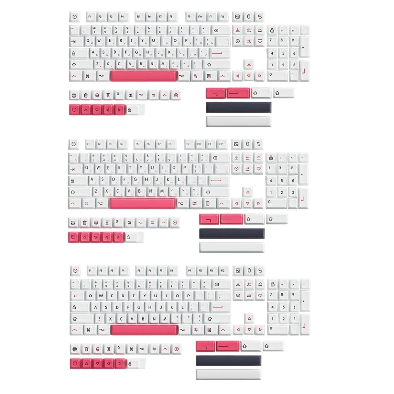 Колпачки для клавиш 126 шт. набор белых колпачков ключей полный профилей XDA