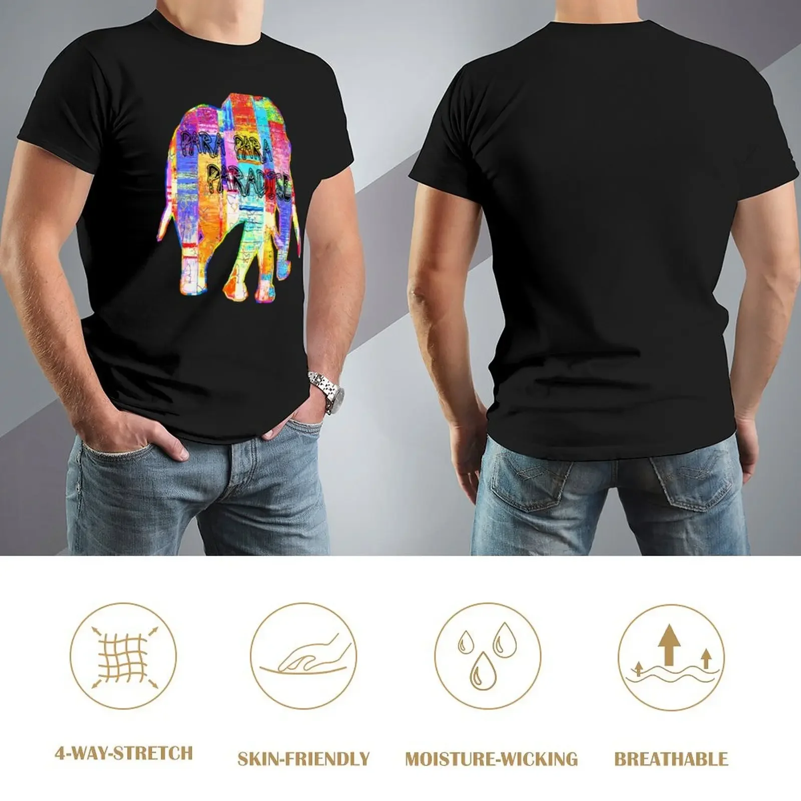 Футболка Para Paradise Elephant одежда синего цвета арховые футболки большого размера