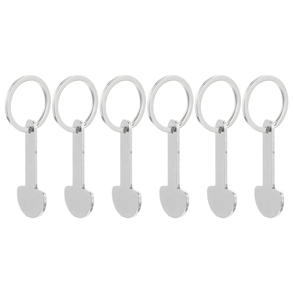 

6pcs Trolley Tokens Key Ring Remover Keyring Removable Coin Token Shopping Cart Tokens Portable Cart Token Key Chain Accessories