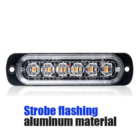 1 pcs LED AVVISO STROBE LIGHT STROBE STROBE ADOP BRILE LAMPHING LAMPARE LAMPAGGIO CAPIONE LAMPAGNO AMBER AMBERE LUCIDA AUTORILE 24V AUTORI