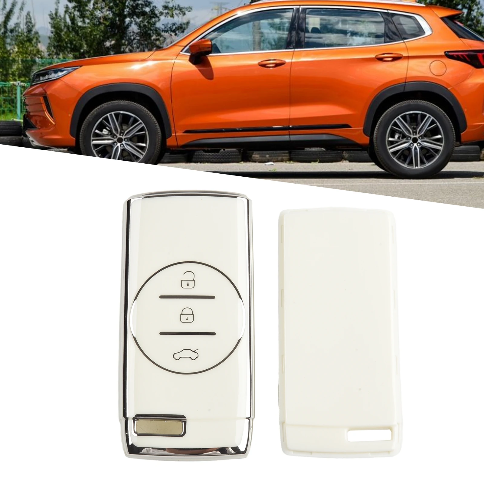 1 шт. чехол для ключей с 3 кнопками двухслойный защитный Chery EXEED LX TXL Tiggo 7 8 3X PLUS PRO 5X