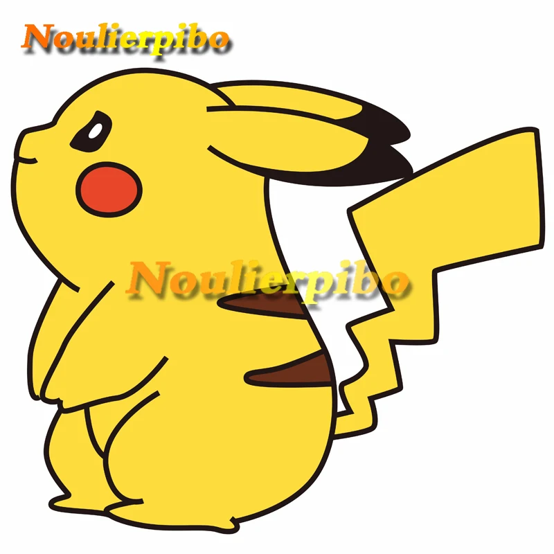 Милый мультяшный автомобиль наклейка Покемон Пикачу ПВХ мотоциклетный шлем