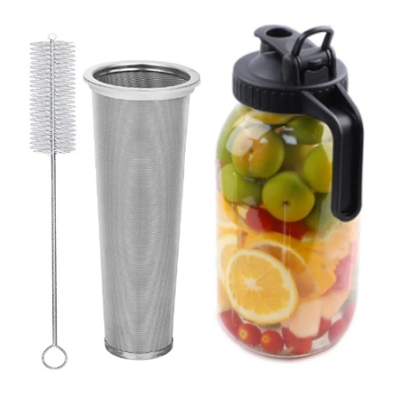 

Cold Brew Coffee Maker 64Oz Cold Brew Pitcher With Stainless Steel Super Dense Filter For Iced Brew Coffee, Ice Tea