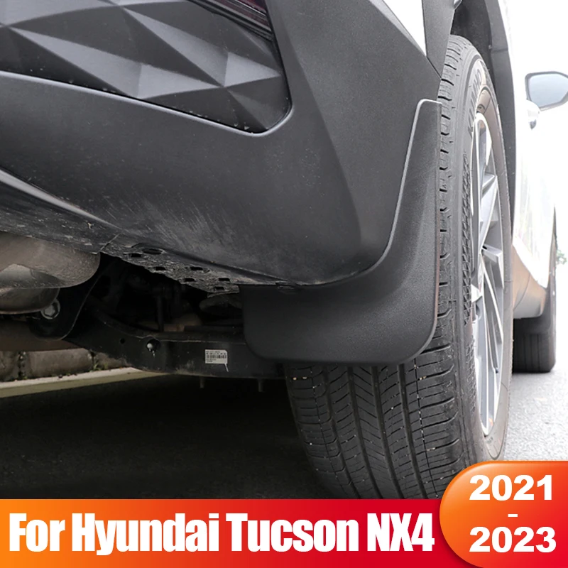 Guardabarros para coche, accesorios protectores contra salpicaduras para Hyundai Tucson NX4 2021 2022 2023 Hybrid N Line