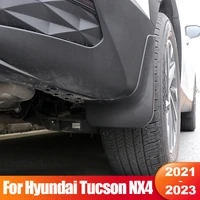 for hyundai tucson nx4 2021 2022 2023 hybrid n line car mud flaps mudguards splash guards fender mudflaps protector accessories