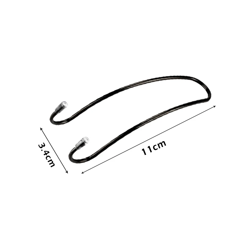 1 ~ 10 шт. черный хромированный металлический зажим из нержавеющей стали