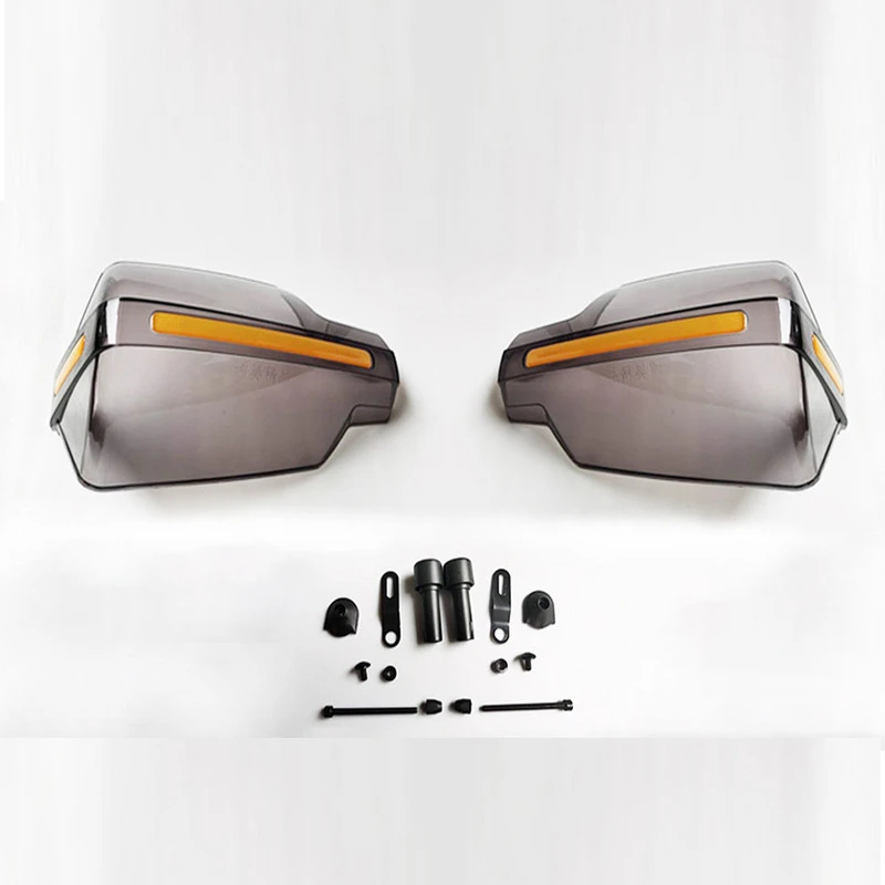 

Motorcycle Accessories Handguard Shield Hand Guard Protector Windshield Good Material Easy To Install 3M Reflective Strip