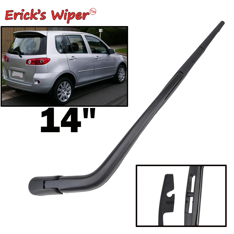 

Комплект щетки стеклоочистителя Erick's 14 дюймов для Mazda2, Mazda 2, Demio DY 2002-2007, лобовое стекло, задняя дверь