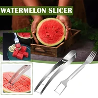 watermelon dicing tool portable tableware fork fruit fruit multifunctional fork steel fork 304 watermelon fork cu r5a8