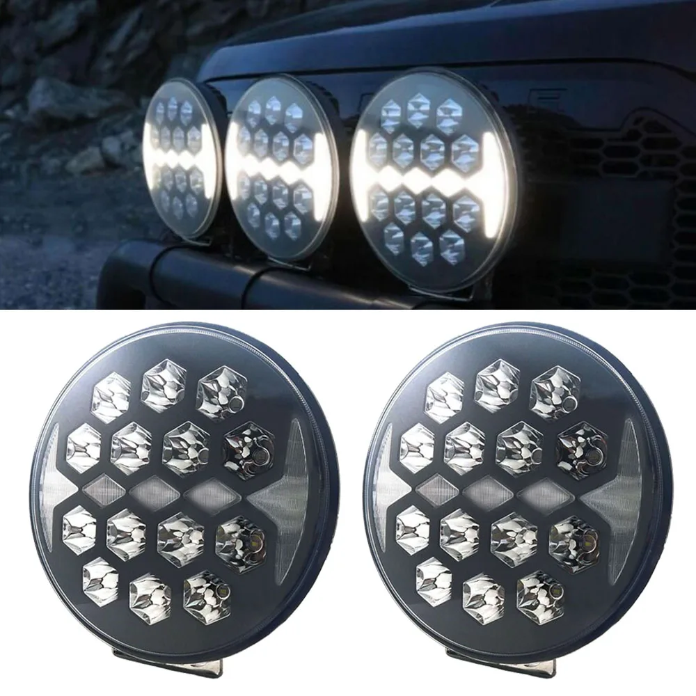 

9 Inch Car LED Work Light Driving Lamp Headlight For Off Road Hummer Truck Lorry SUV JEEP 4WD 4x4 Volvo Toyota Ford Pickup Boat.