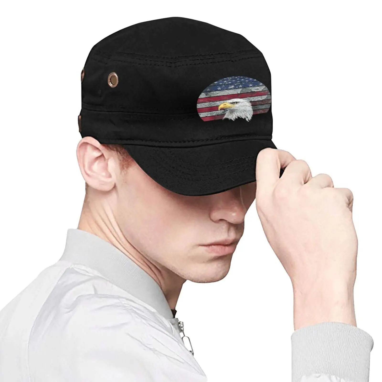 Bald Eagle Cap Hat Men Hats Beret 