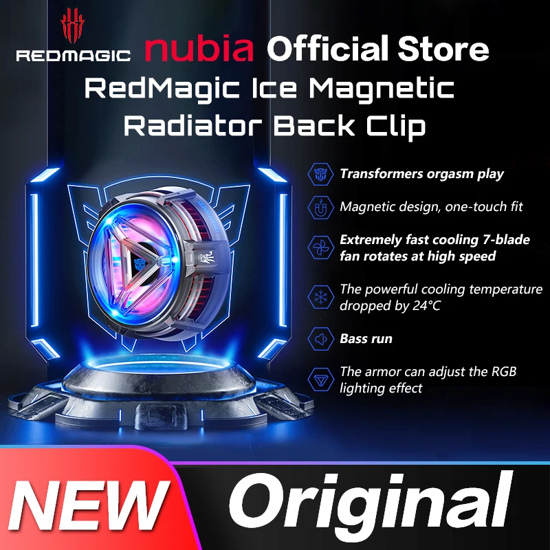 New Arrived RedMagic Magnetic Cooler Ultra Magnet Design Fast Cooling for redmagic 7 pro 7 Ice Cooler RedMagic Magnet Cooler