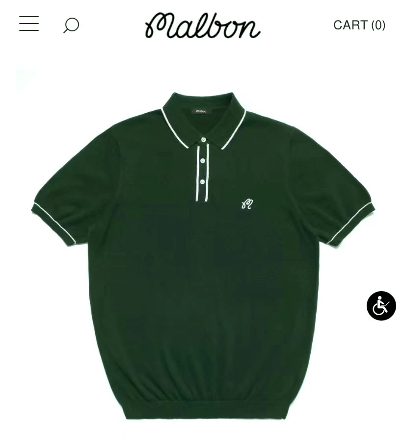 

Golf Men's T-shirt Knit Summer Sweater Girl Fashion Shirt Malbon Golf Top Clothing