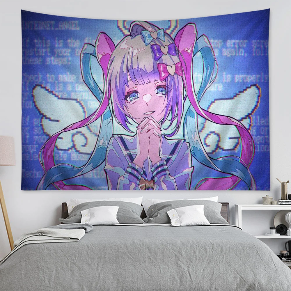 N-Needy Girl O-Overdose игровой график гобелен для гостиной домашний декор в общежитии